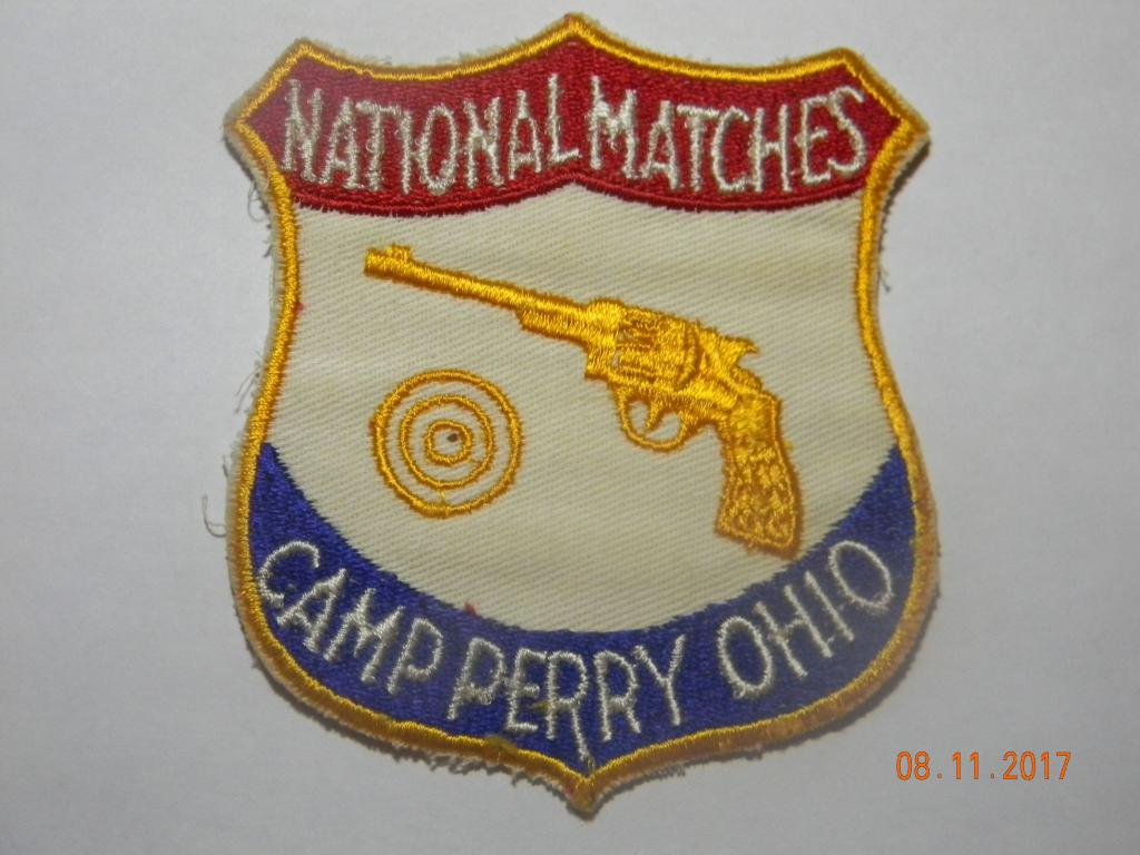 Шеврон ( нашивка ).   США.   Штат Огайо.  Национальный чемпионат. Пистолет. г. Кемп - Перри.
