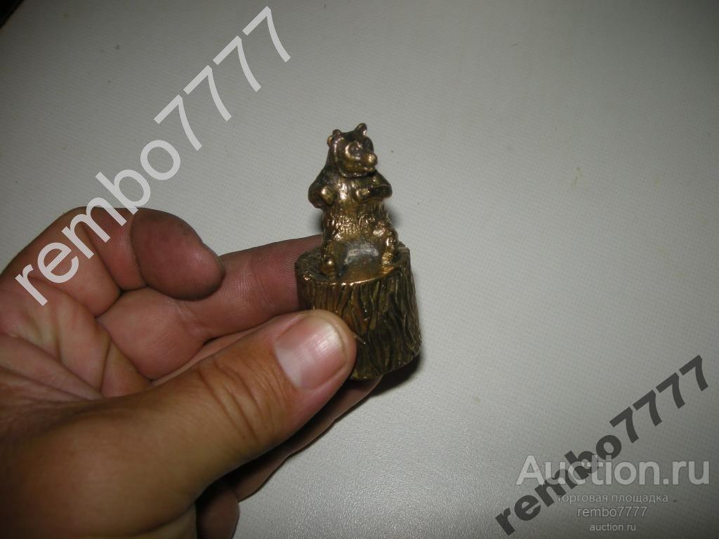 колокол.колокольчик .бронза.европа.5см .медведь 