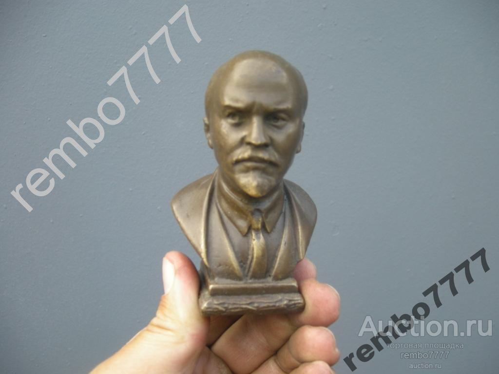 бюст ленин. бронза.9 см.лидер.соцреализм .редкость 