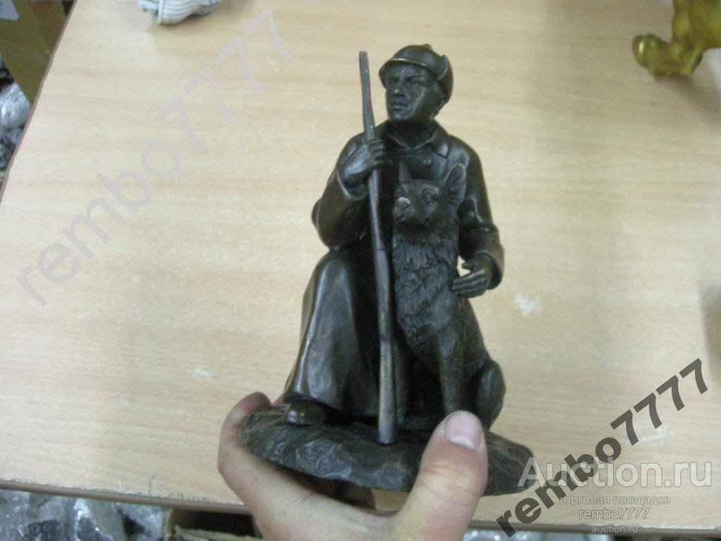 бюст.пограничник. бронза.17 см.солдат.воин .боец 