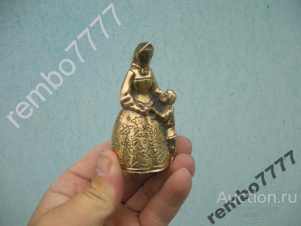 колокол. колокольчик.девушка.бронза. россия.9см 