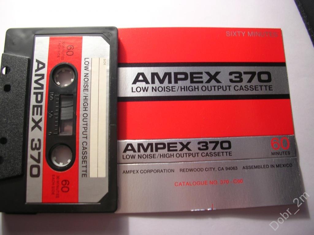 Кассета AMPEX 370 - 60 min / made in USA мод. 1974 г. (лот 174) #