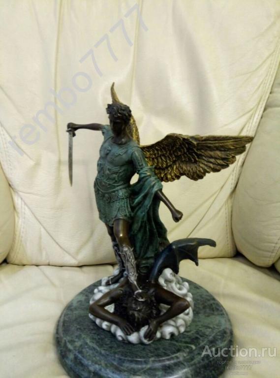 архангел ангел.бронза. 30см.европа.бог .религия.венская венка.православие
