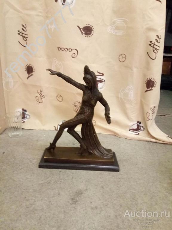 балет.балерина.бронза.европа .33 см.модерн .редкость. девушка ардеко 