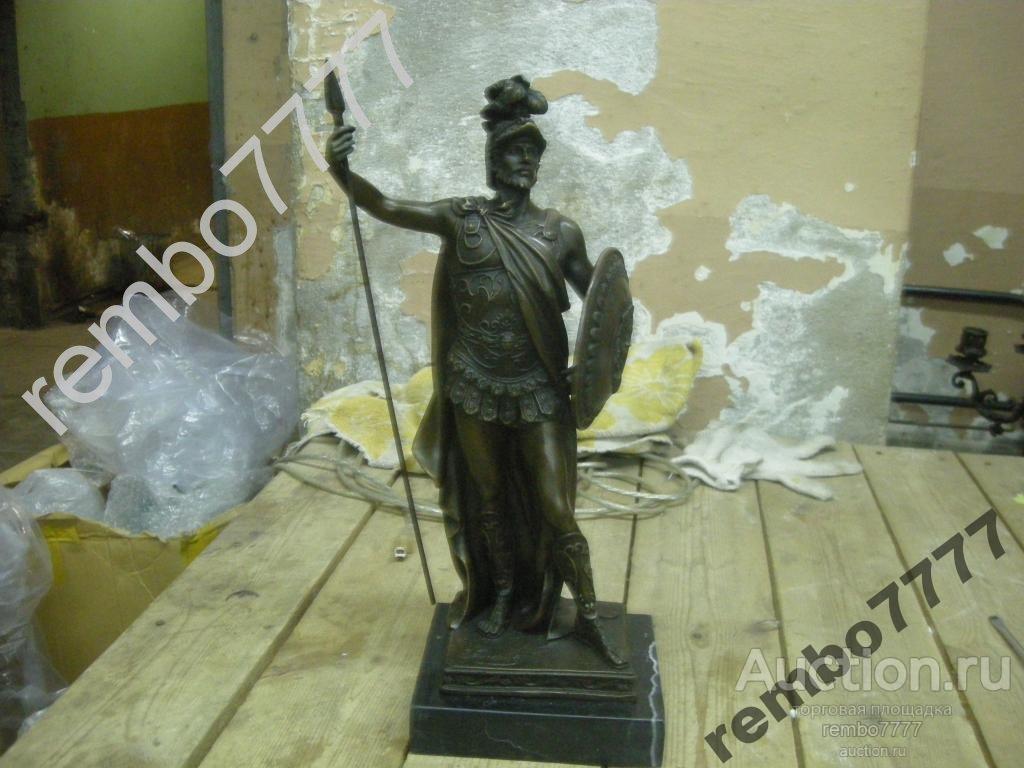 рыцарь. бронза.европа .37см.воин. спартанец римлянин. легионер 