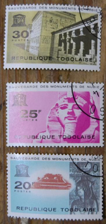 Того 1964 год  Сохранение нубийских монументов ЮНЕСКОСТО - Египет Пирамиды СТО