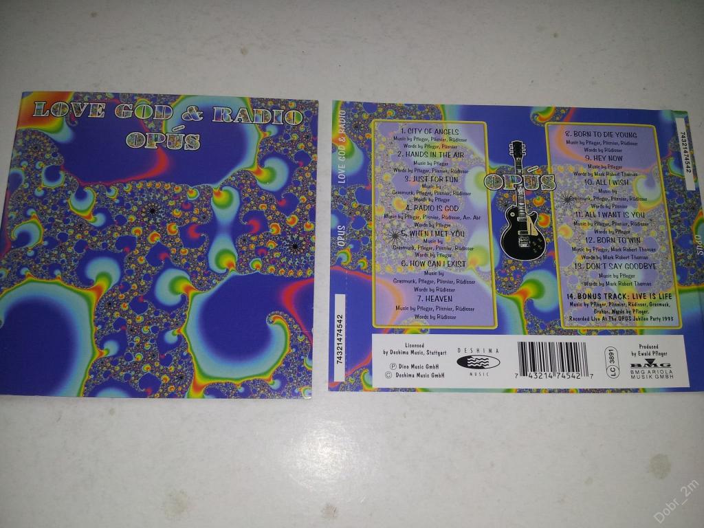 Opus ‎– Love God &amp; Radio 1993 Только ПОЛИГРАФИЯ фирменная Буклет + инлей #
