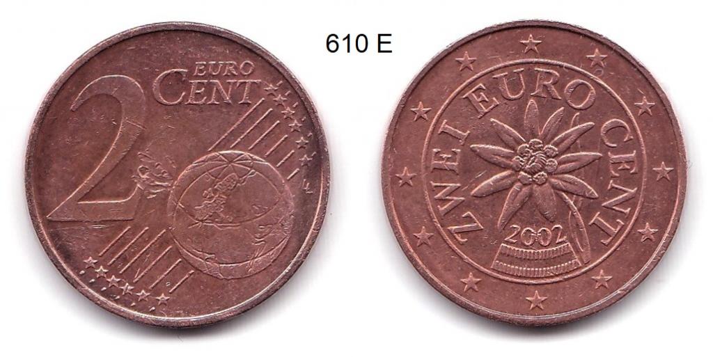 2 евроцента. Австрия. 2002 год.