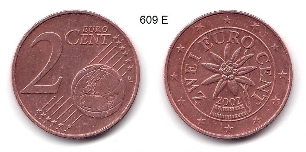 2 евроцента. Австрия. 2002 год.
