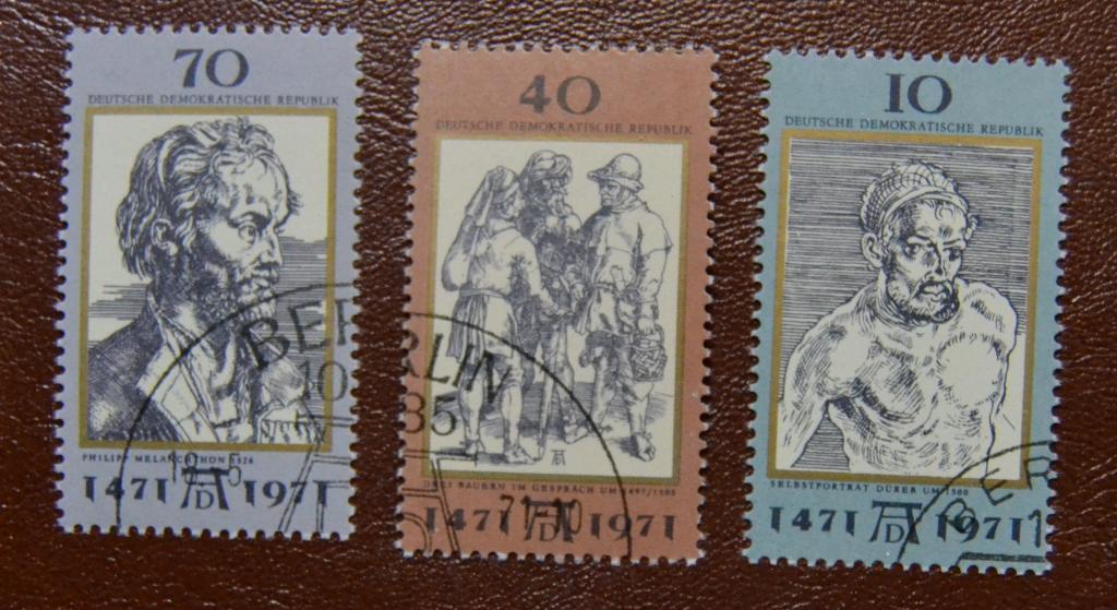 ГДР 1971 год Живопись 500-летие со дня рождения Альбрехта Дюрера   СТО
