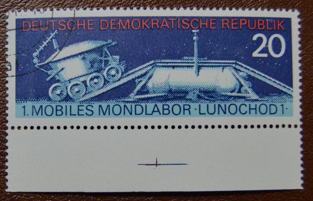 ГДР 1971 Mi 1659. Космос. "Луноход-1" на Луне. СТО