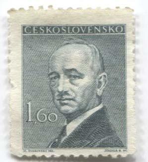 1946.Чехословакия.Президент Бенеш.1м.*