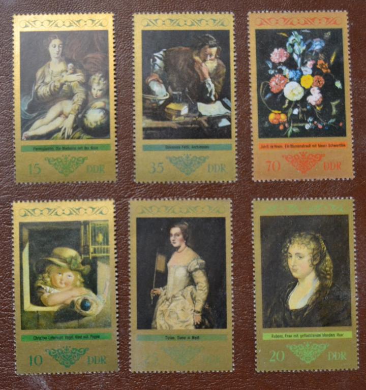 ГДР 1973 год  Дрезденская галерея картины живопись Mi#1892-7, MNH