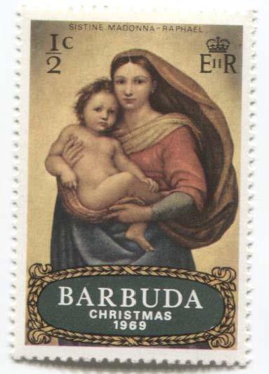 1969.Барбуда.Рафаль.Сикстинская мадонна.1м.**