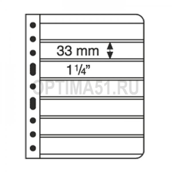 337457 7C Лист в альбом VARIO Варио на 7 ячейки прозрачный