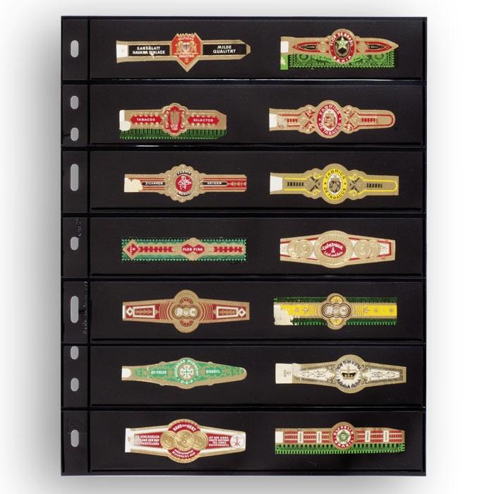 323995 Лист в альбом OPTIMA на 7 ячеек Черный