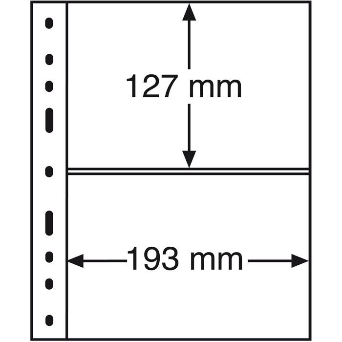 334915 Лист для банкнот OPTIMA XL, 2-ячейки, черн.