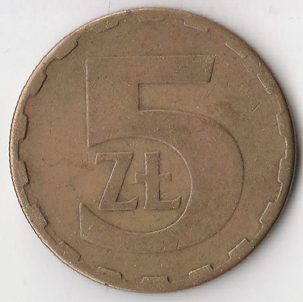 K7590, 1981, Польша, 5 злотых