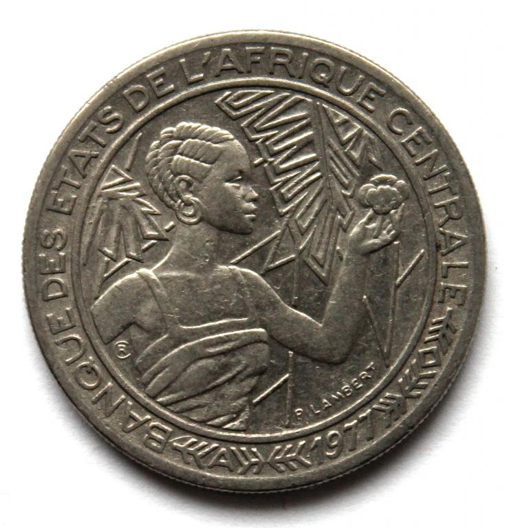 ЧАД 500 франков 1977 (А) РЕДКОСТЬ