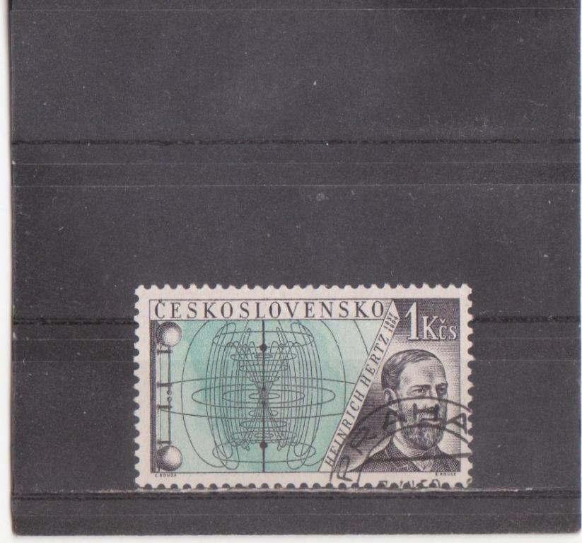 Чехословакия 1957 г. Персоналии Г. Герц, гаш.