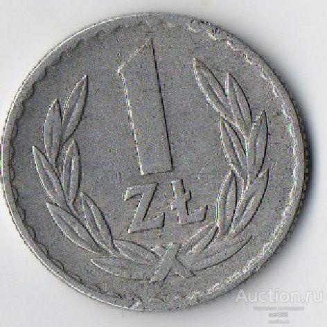 ПОЛЬША 1 злотый 1969 г.не частый