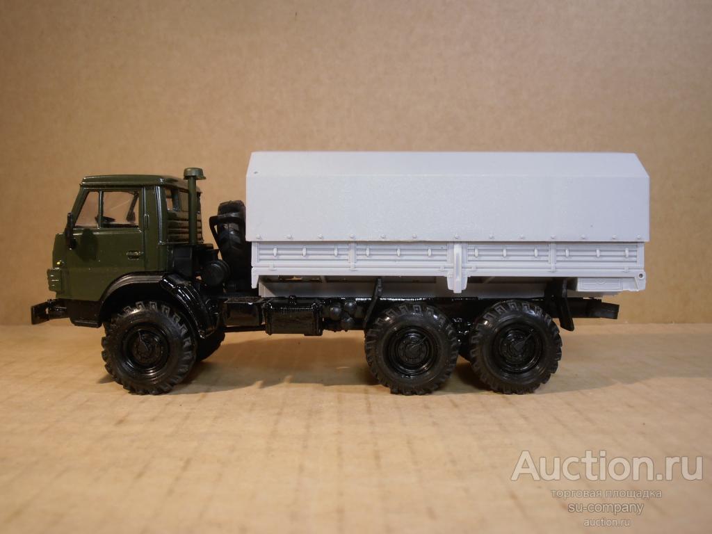 КамАЗ-4310 борт,тент ХАКИ / серый (Элекон) 6х6 KamAZ 1:43 металл —  покупайте на Auction.ru по выгодной цене. Лот из Санкт-Петербург,  Санкт-Петербург. Продавец su-company. Лот 159022630059822