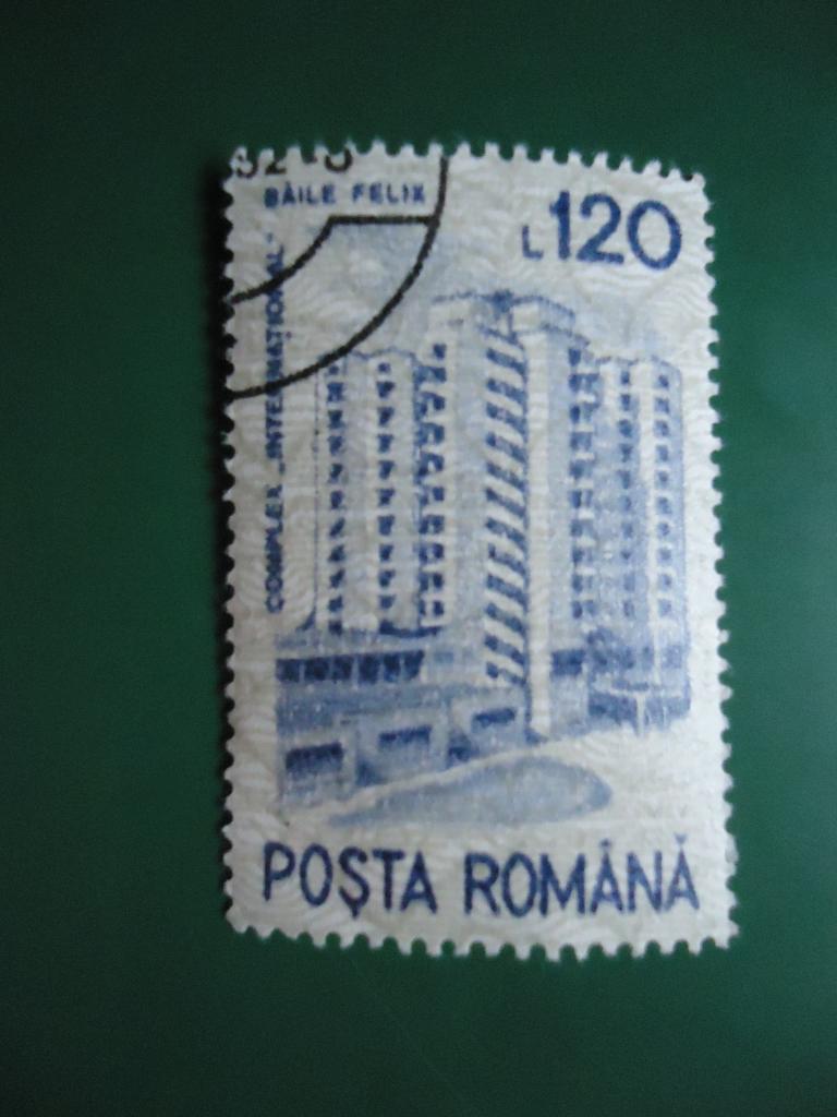 1991 г. Румыния  архитектура  гаш. с клеем.