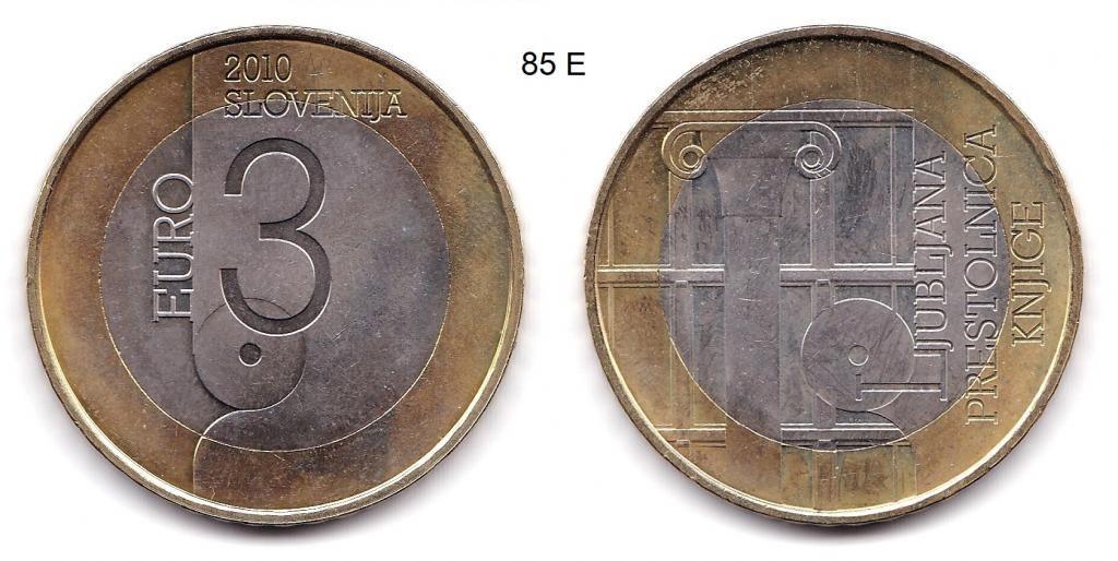 3 евро. Словения. 2010 год.