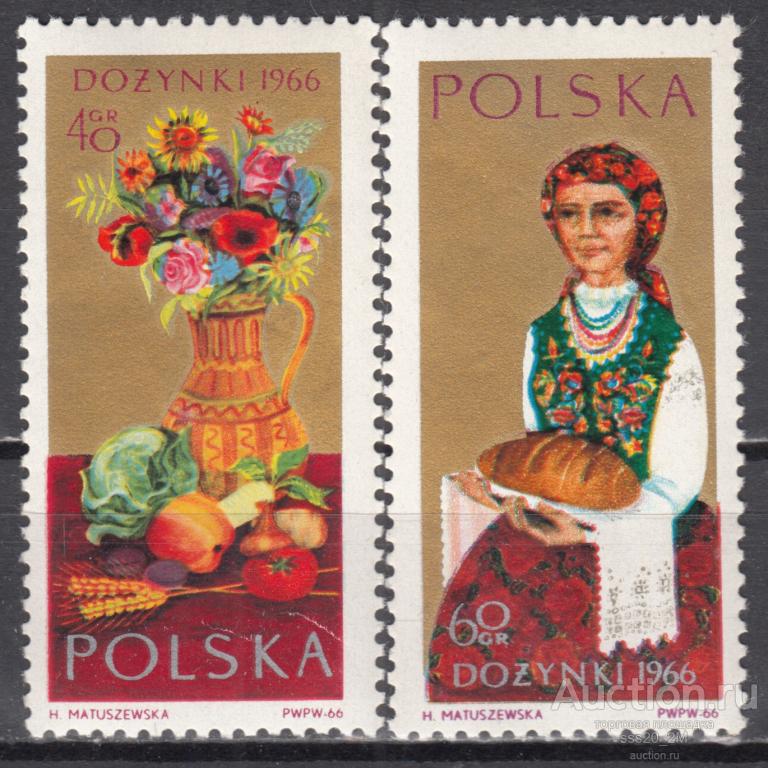 Польша 1966 живопись Mi1693,1694 MNH