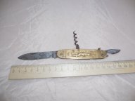 Редкий старинный складной перочинный нож, Германия, Европа, клеймо PRADEL, складник (оригинал) - 2