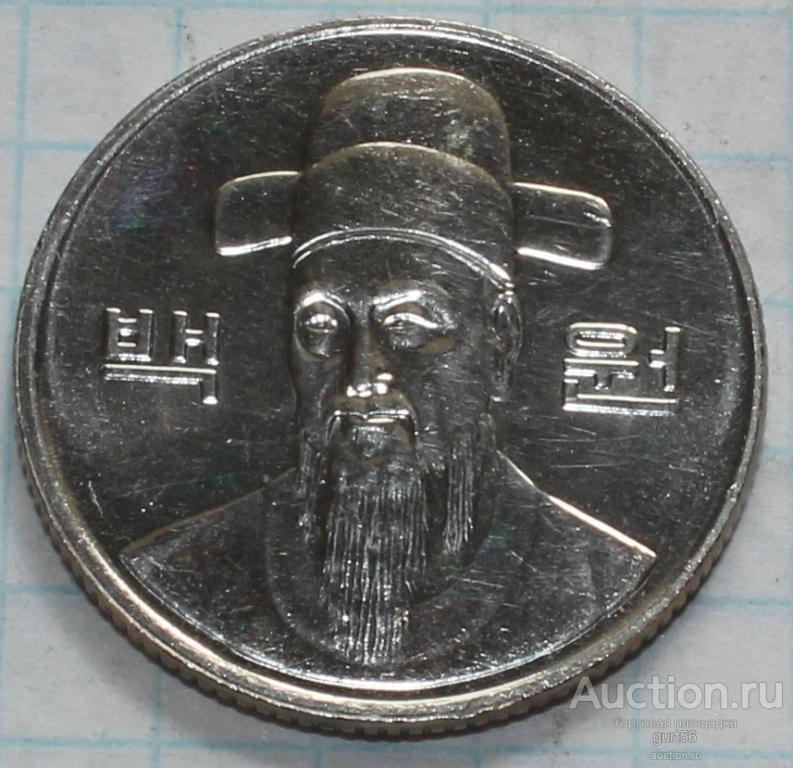 100 вон 1995г. Корея UNC