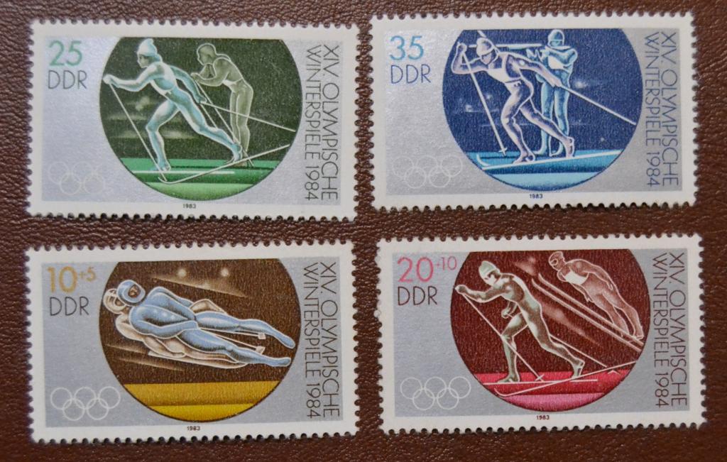 ГДР 1983 год Спорт 14 зимние Олимпийские игры в Сараево MNH