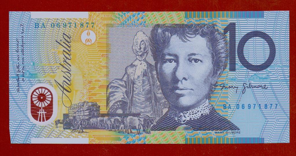 Австралия 1994-96 г. 10 долларов UNC