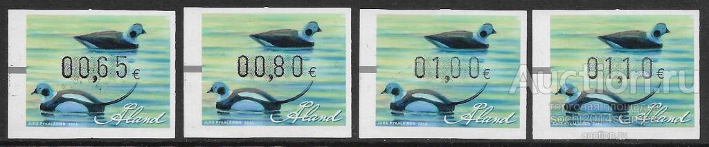 Аландские острова. Охота. Утки-манки. 4 марки