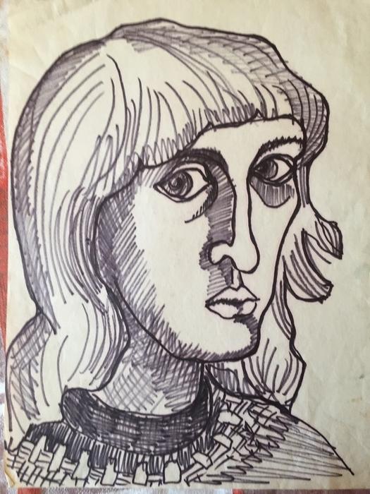 Лемпорт В.С. (1922-2001) Девушка с внимательным взглядом