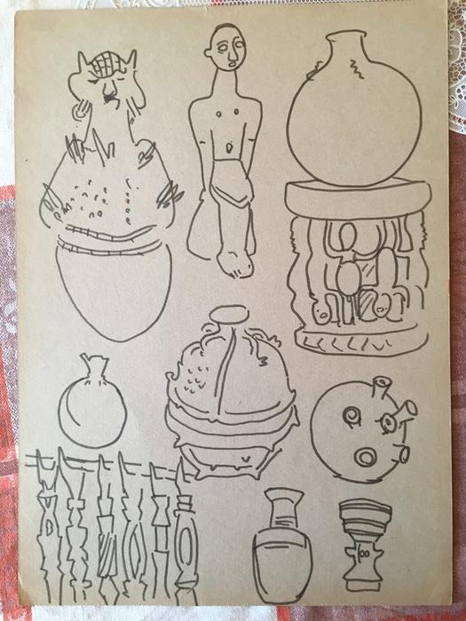 Лемпорт В.С. (1922-2001)  Предметы африканского интерьера