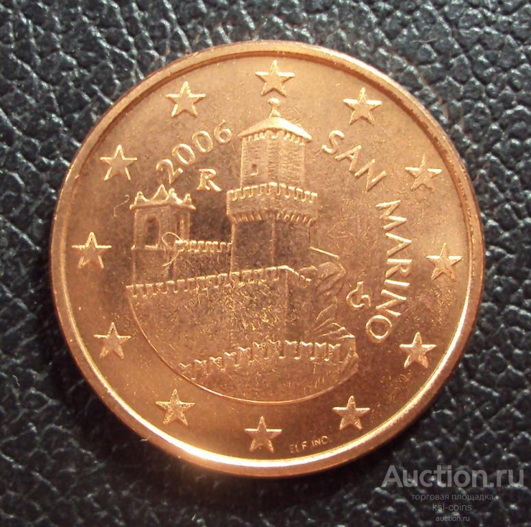 Сан Марино 5 евро центов 2006 год.