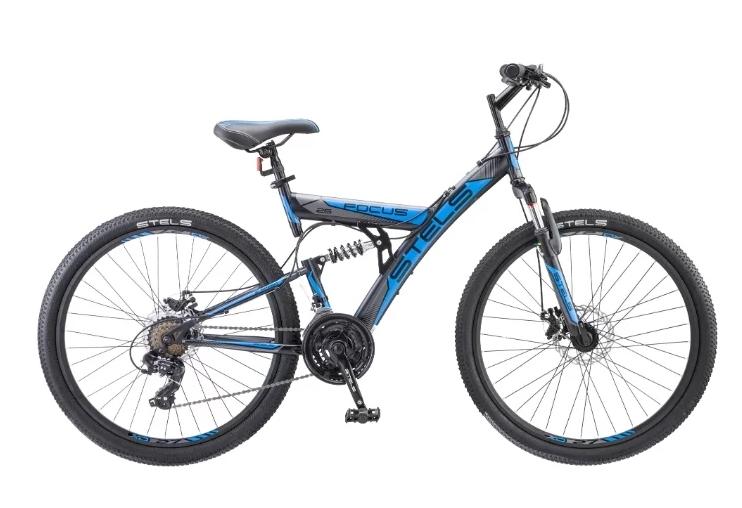 Горный (MTB) велосипед STELS Focus MD 26 21-sp V010 черный/синий