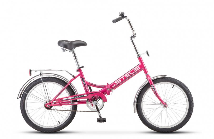 Городской велосипед STELS Pilot 410 20 Z011 малиновый 13,5" рама