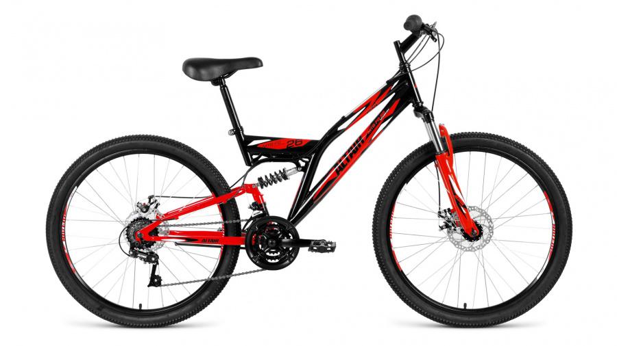 Горный (MTB) велосипед MTB FS 26 Disc черный/красный 16" рама
