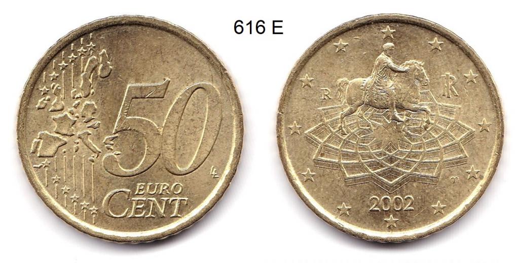 50 евроцентов. Италия. 2002 год.