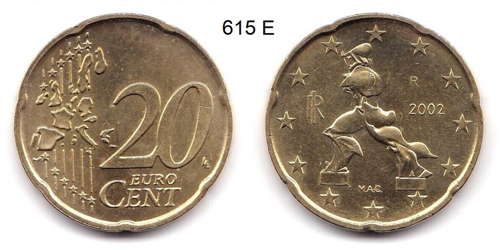 20 евроцентов. Италия. 2002 год.