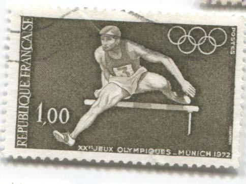 1972.Франция.ОИ в Мюнхене.1м.гаш