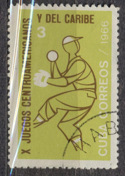 Куба 1966 г. Панамериканская  Спартакиада  гашеная