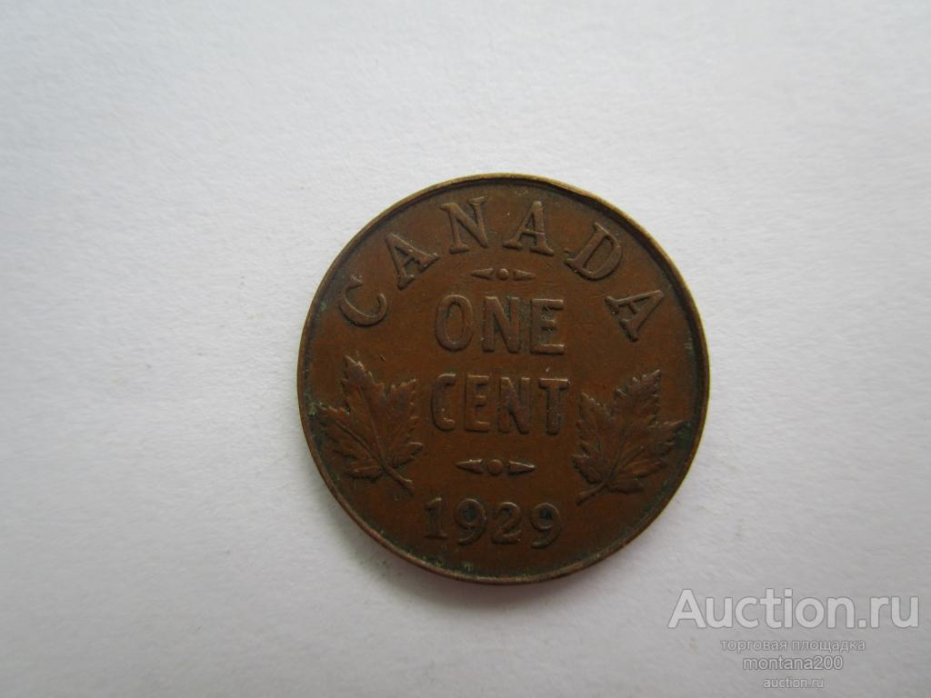 канада 1 цент 1929.5