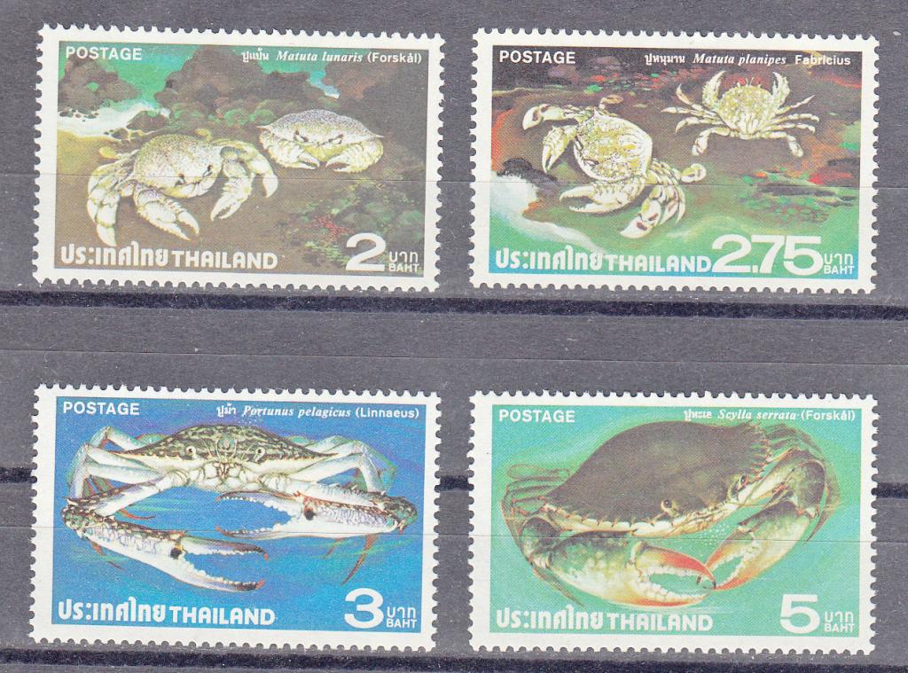 Таиланд.  1979.  Крабы.  Фауна  моря.  Рыбы.