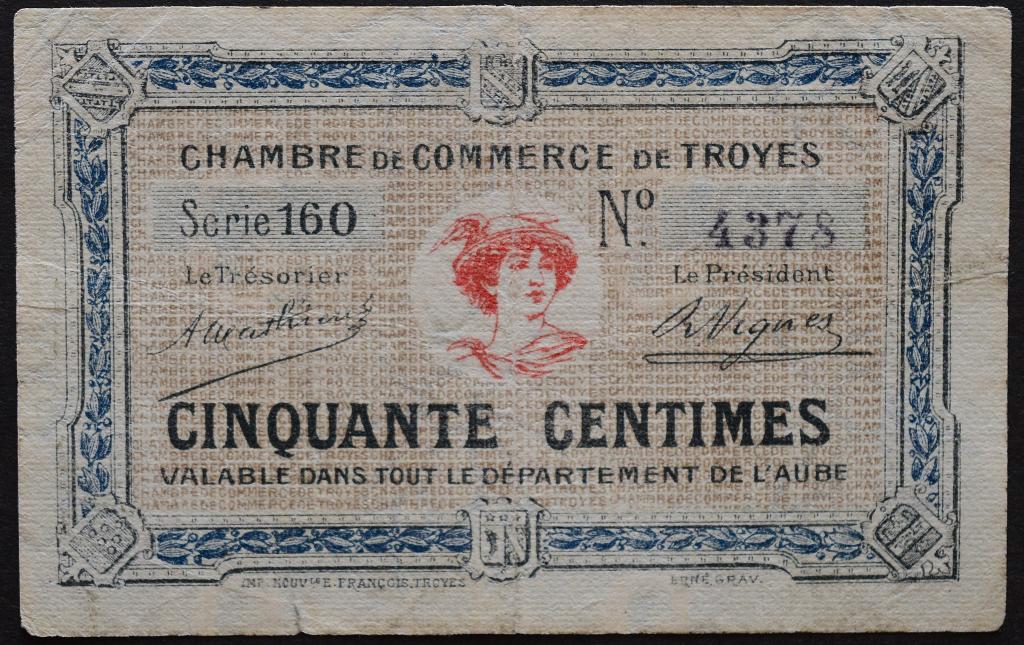 Франция 50 сентимес 1921 год.Редкая