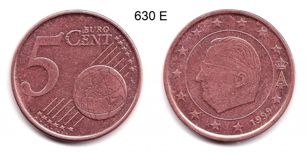 5 евроцентов. Бельгия. 1999 год.