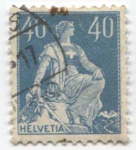 1921.Швейцария.Стандарт №170a.Гаш