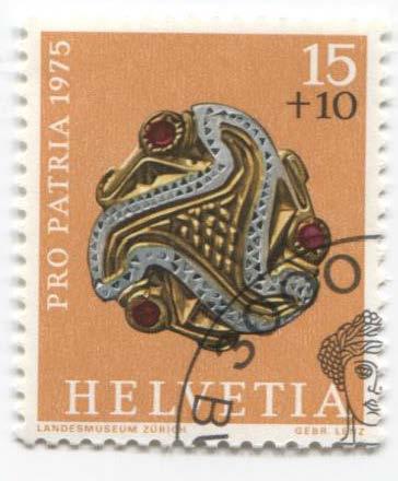 1975.Швейцария.Аеологические находки.2м.2 скана.гаш